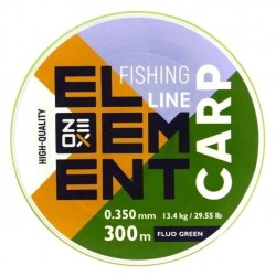 Лісочка для риболовлі, ZEOX Element Carp Fluo Green, 300м, перетин 0,350мм